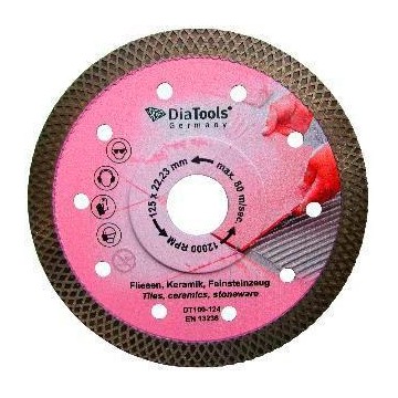 Δίσκος κοπής πλακιδίων ακριβείας Ροζ Φ 125 mm